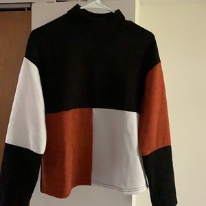 Colorblocked sweater